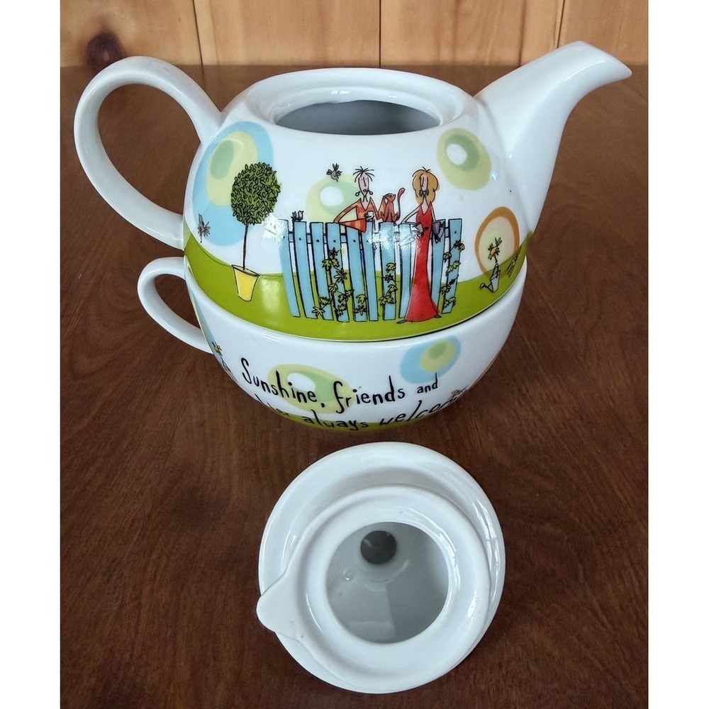 Creative Tops Born To Shop Gifts For Her Sunshine Friends Laughter Cup Teapot 09 - Picture 9 of 15